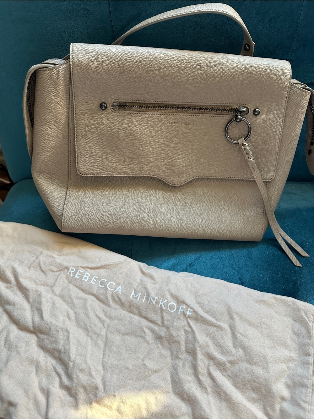 Rebecca Minkoff convertible backpack shoulder  Bag in Cream - Picture 10 of 10